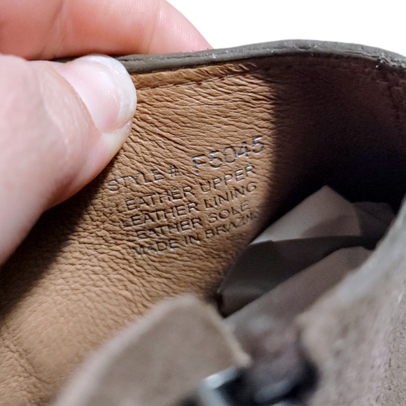 Madewell Brown Suede Leather Billie Stacked Heel Ankle Boots Womens Size 8.5 - Picture 9 of 10